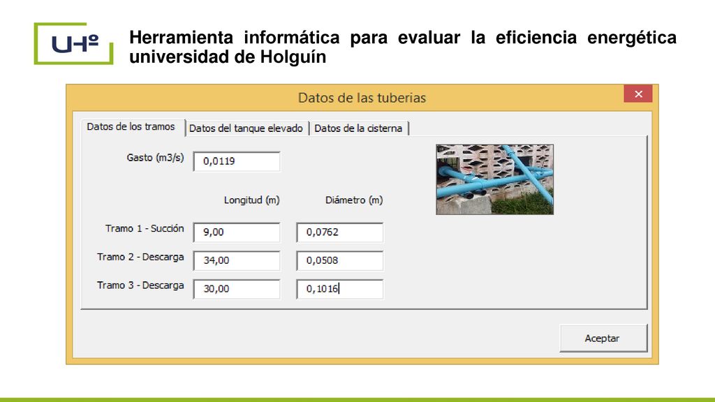 Herramienta informática para evaluar la eficiencia energética universidad de Holguín