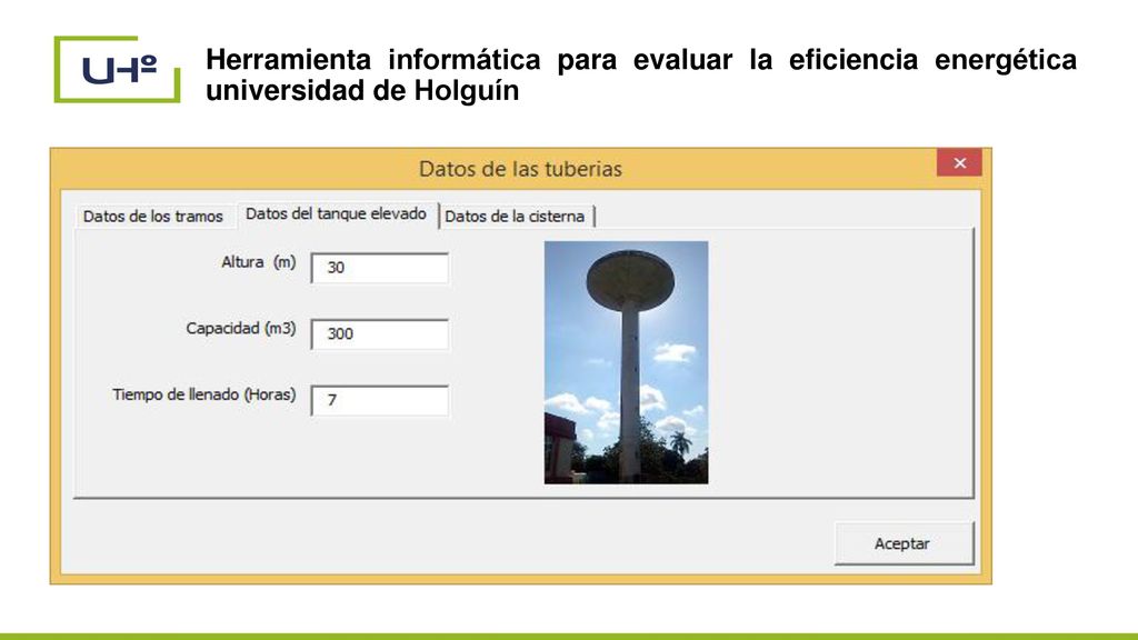 Herramienta informática para evaluar la eficiencia energética universidad de Holguín