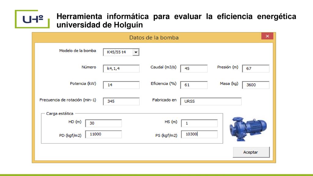 Herramienta informática para evaluar la eficiencia energética universidad de Holguín