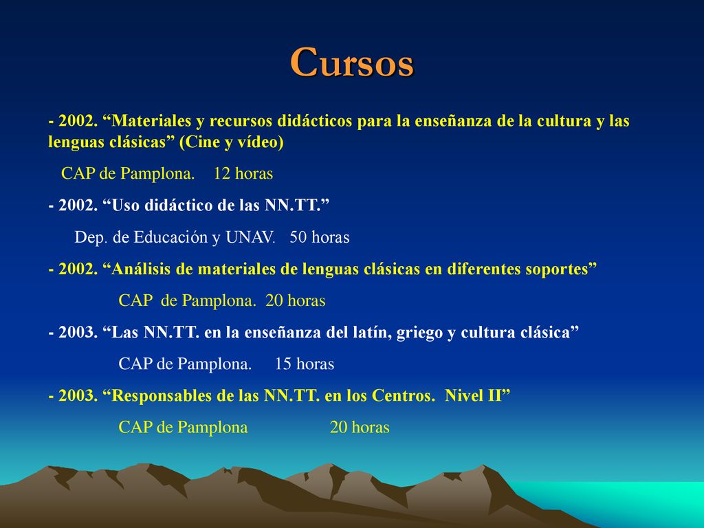 Cursos Materiales y recursos didácticos para la enseñanza de la cultura y las lenguas clásicas (Cine y vídeo)