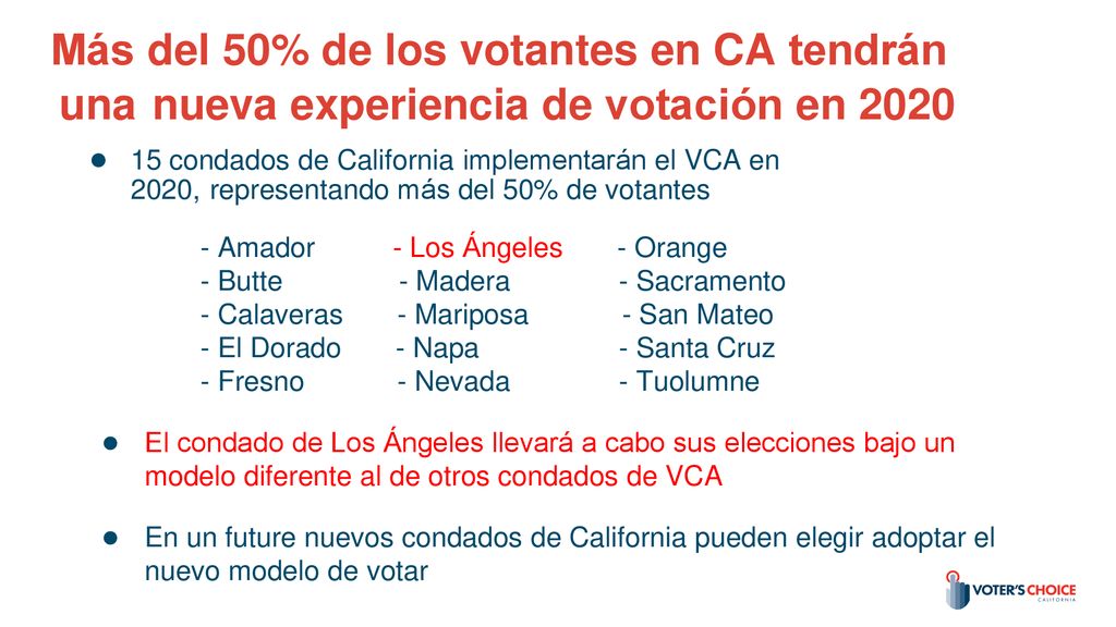 Más del 50% de los votantes en CA tendrán una nueva experiencia de votación en 2020