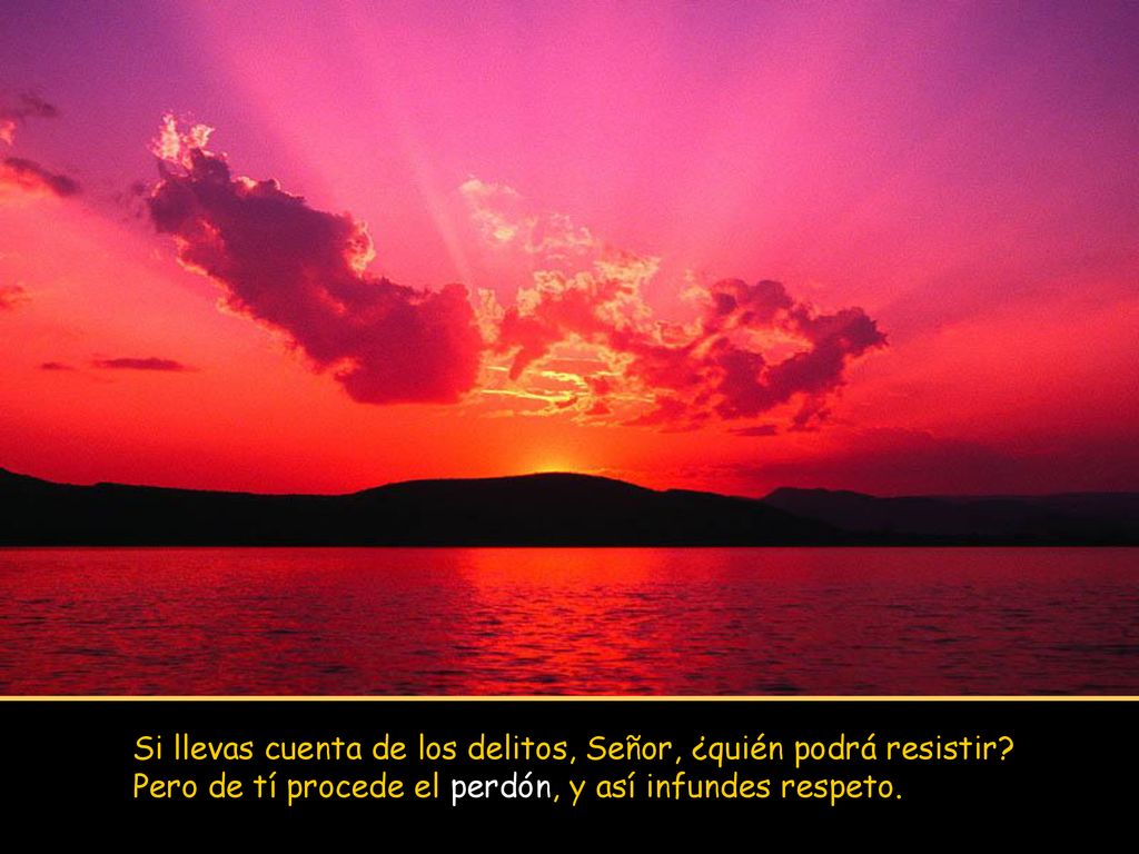 Si llevas cuenta de los delitos, Señor, ¿quién podrá resistir