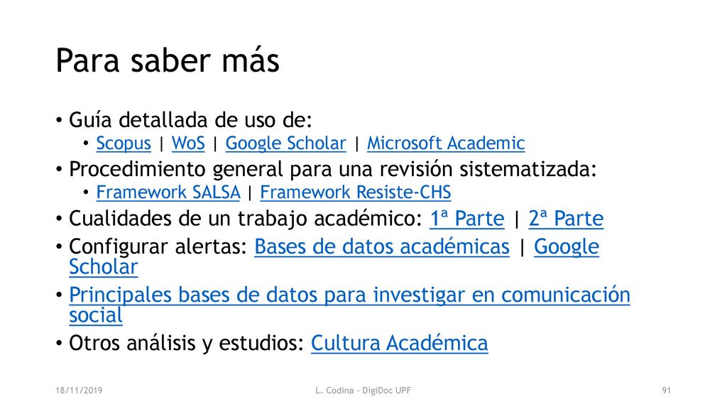 Para saber más Guía detallada de uso de: