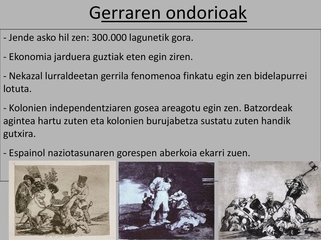 Gerraren ondorioak - Jende asko hil zen: lagunetik gora.