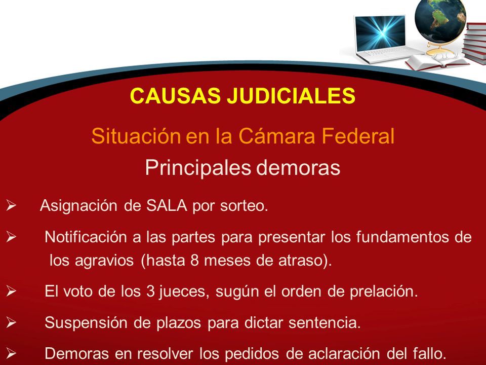 Situación en la Cámara Federal
