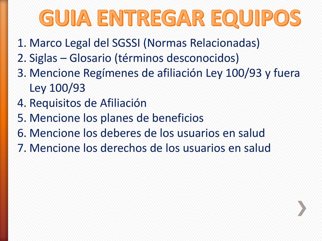 GUIA ENTREGAR EQUIPOS Marco Legal del SGSSI (Normas Relacionadas)