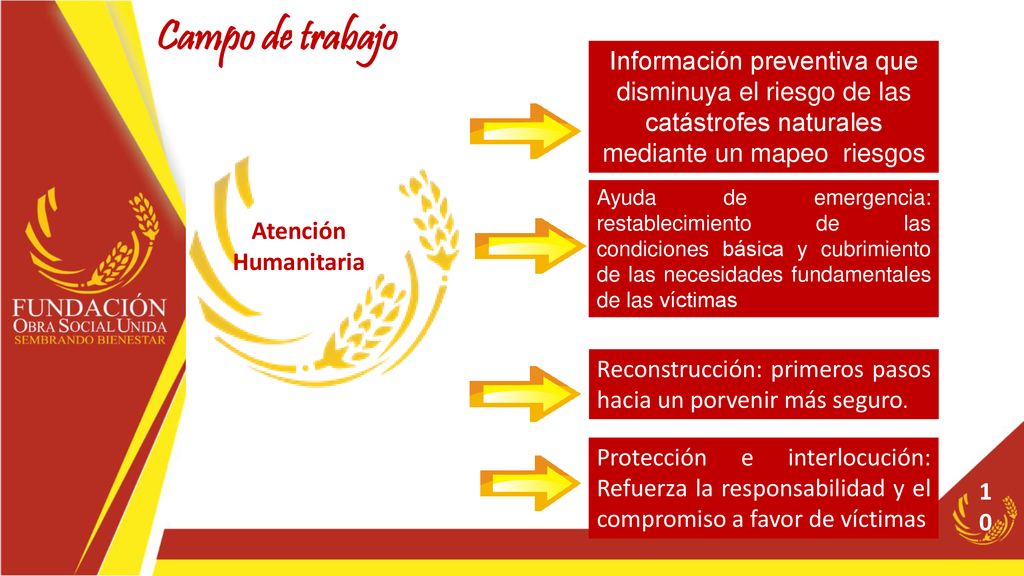 Campo de trabajo Información preventiva que disminuya el riesgo de las catástrofes naturales mediante un mapeo riesgos.