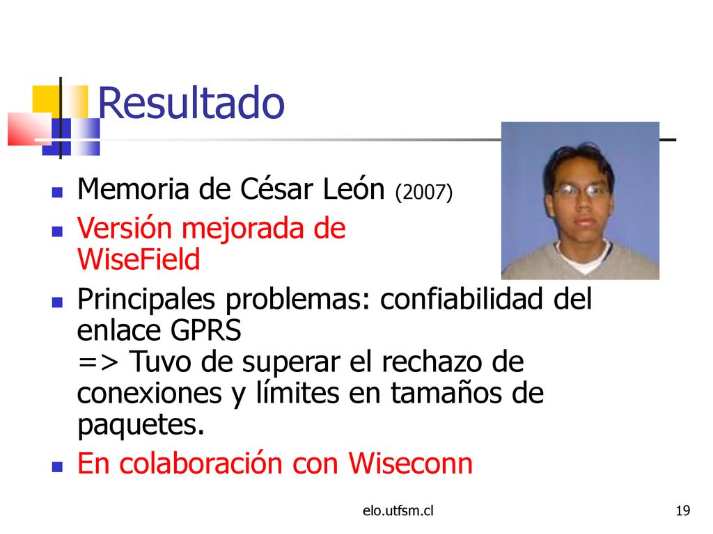Resultado Memoria de César León (2007) Versión mejorada de WiseField