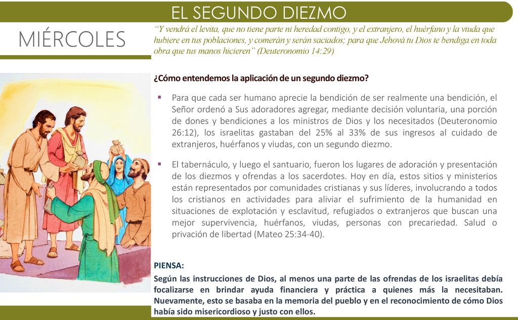 EL SEGUNDO DIEZMO ¿Cómo entendemos la aplicación de un segundo diezmo
