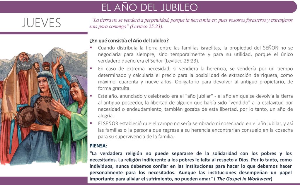 EL AÑO DEL JUBILEO ¿En qué consistía el Año del Jubileo