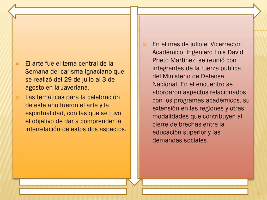 El arte fue el tema central de la Semana del carisma Ignaciano que se realizó del 29 de julio al 3 de agosto en la Javeriana.