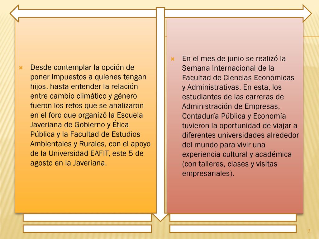 Desde contemplar la opción de poner impuestos a quienes tengan hijos, hasta entender la relación entre cambio climático y género fueron los retos que se analizaron en el foro que organizó la Escuela Javeriana de Gobierno y Ética Pública y la Facultad de Estudios Ambientales y Rurales, con el apoyo de la Universidad EAFIT, este 5 de agosto en la Javeriana.