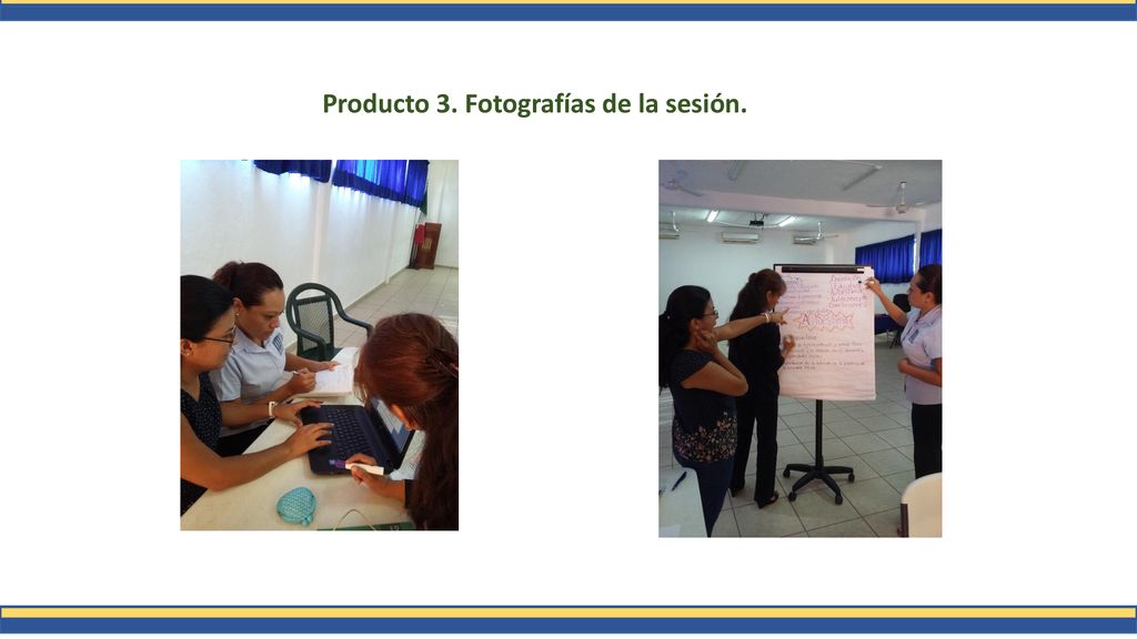 Producto 3. Fotografías de la sesión.