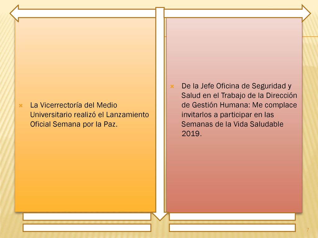 La Vicerrectoría del Medio Universitario realizó el Lanzamiento Oficial Semana por la Paz.
