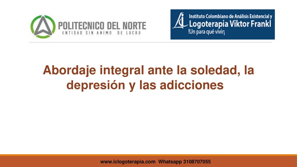 Abordaje integral ante la soledad, la depresión y las adicciones
