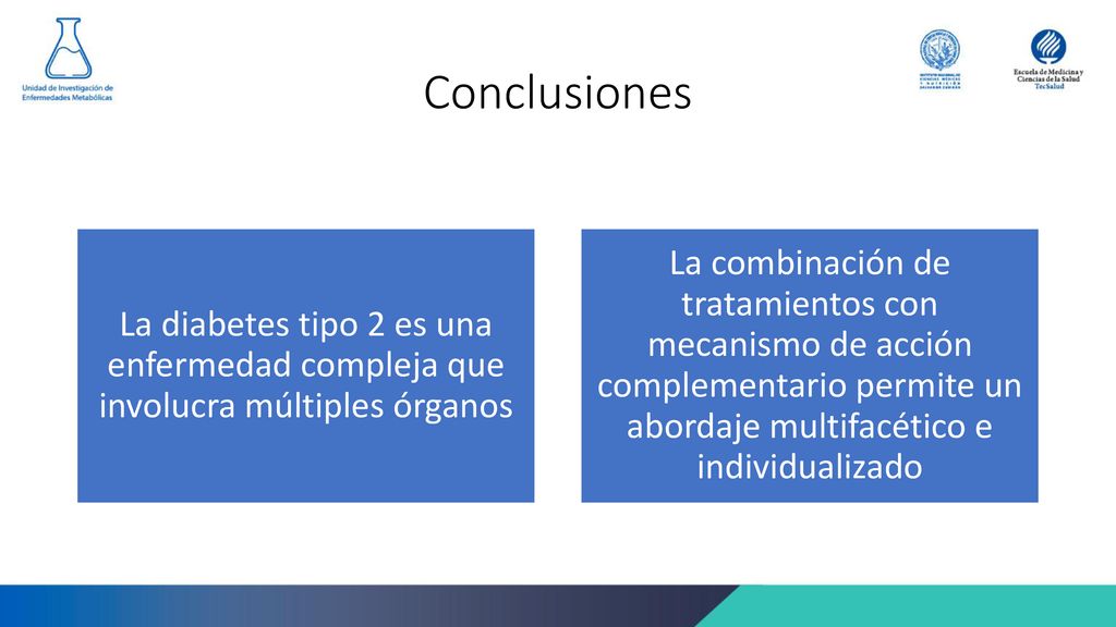 Conclusiones La diabetes tipo 2 es una enfermedad compleja que involucra múltiples órganos.