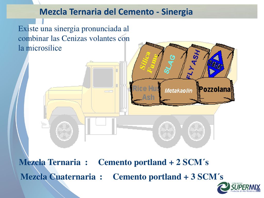 Mezcla Ternaria del Cemento - Sinergia
