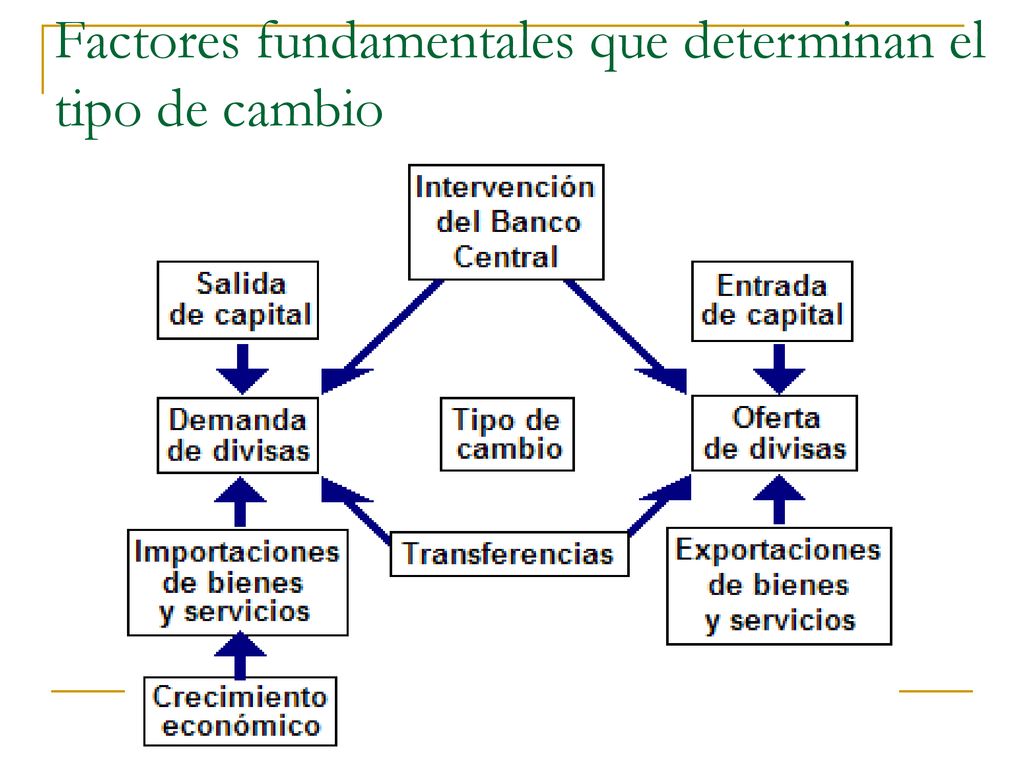 Factores fundamentales que determinan el tipo de cambio