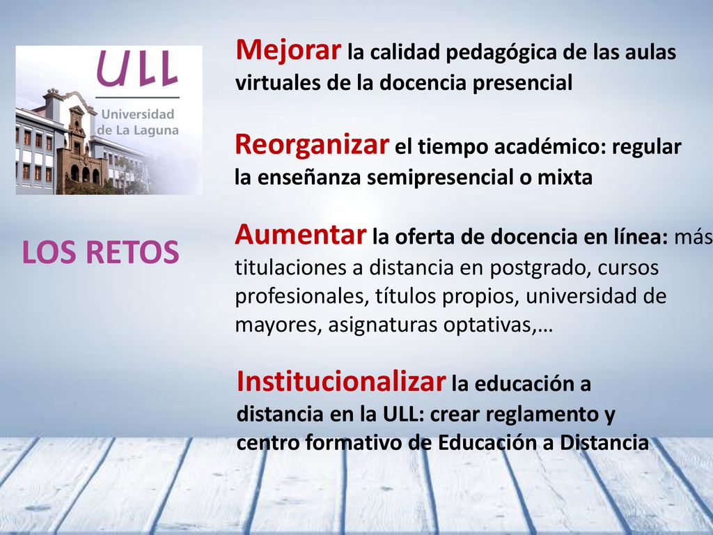 Mejorar la calidad pedagógica de las aulas virtuales de la docencia presencial