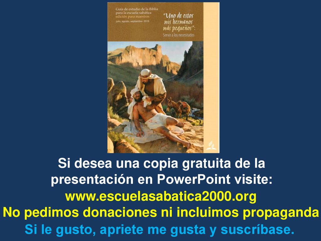 Si desea una copia gratuita de la presentación en PowerPoint visite: