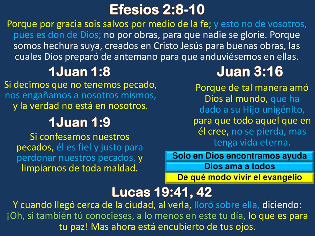 Solo en Dios encontramos ayuda De qué modo vivir el evangelio