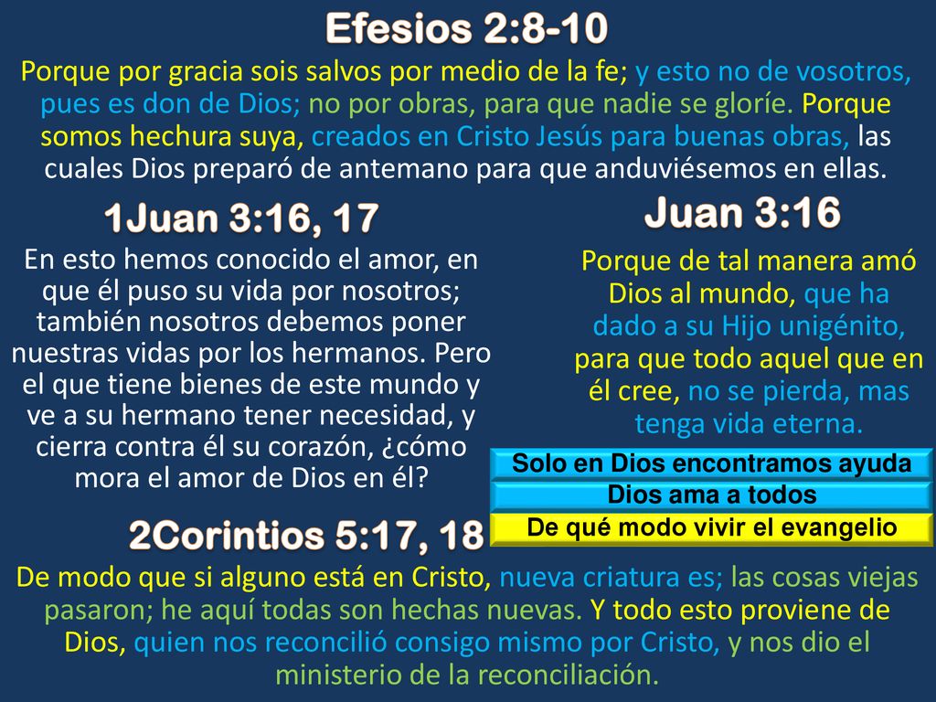 Solo en Dios encontramos ayuda De qué modo vivir el evangelio