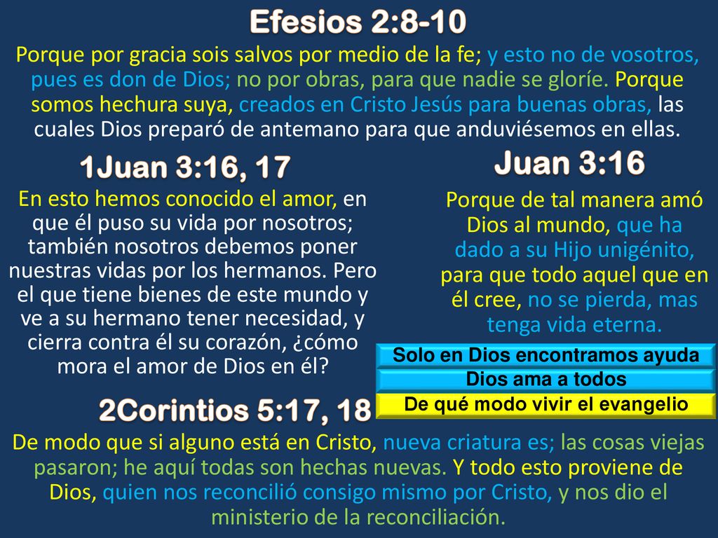 Solo en Dios encontramos ayuda De qué modo vivir el evangelio