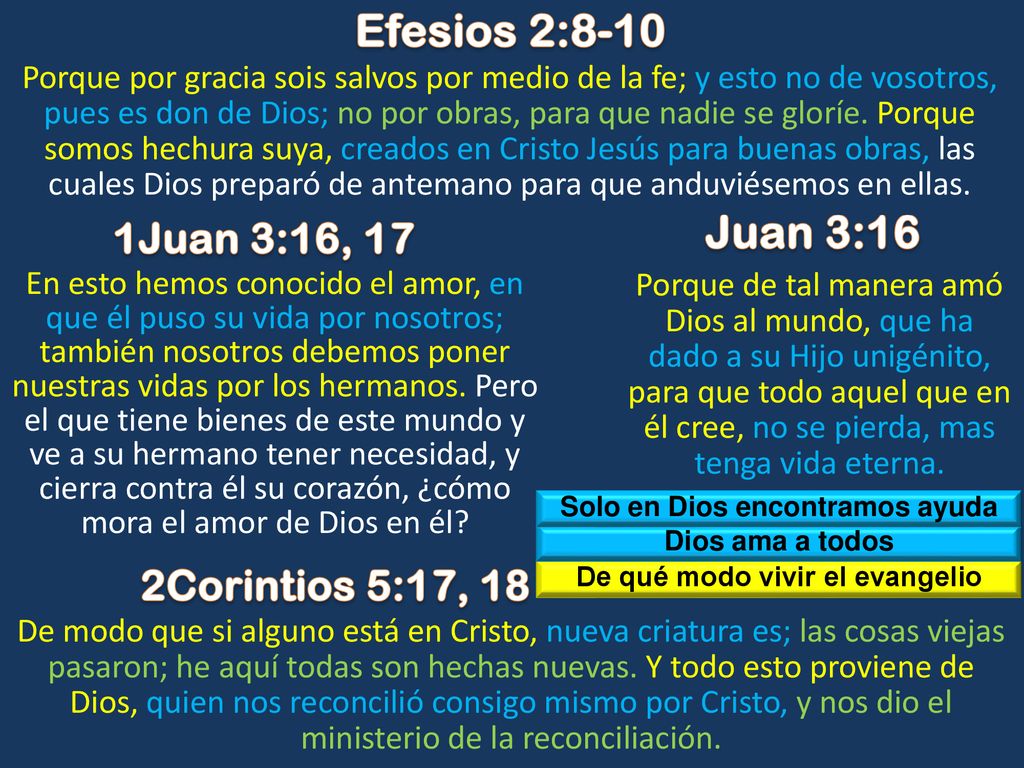 Solo en Dios encontramos ayuda De qué modo vivir el evangelio