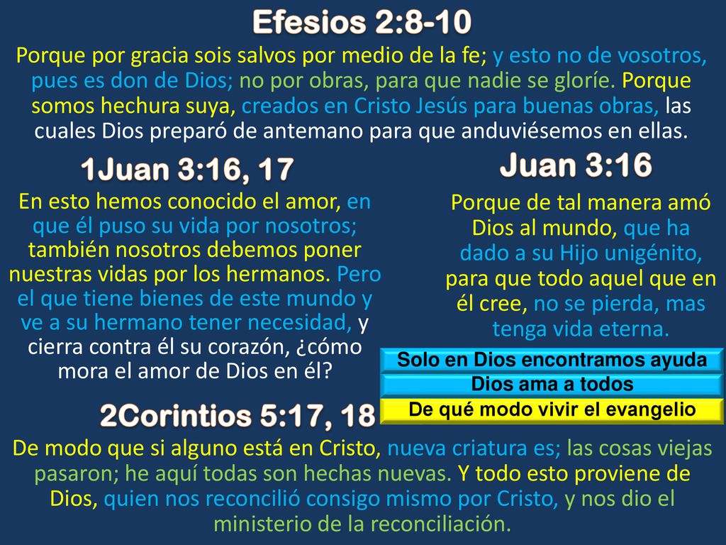 Solo en Dios encontramos ayuda De qué modo vivir el evangelio