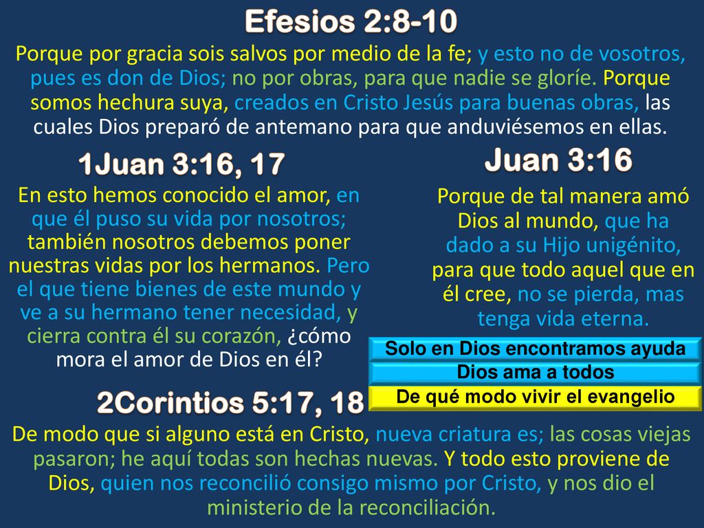 Solo en Dios encontramos ayuda De qué modo vivir el evangelio