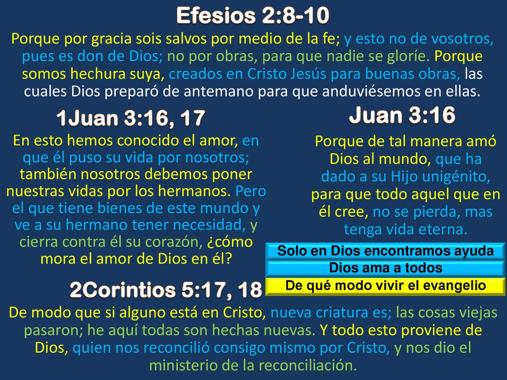 Solo en Dios encontramos ayuda De qué modo vivir el evangelio