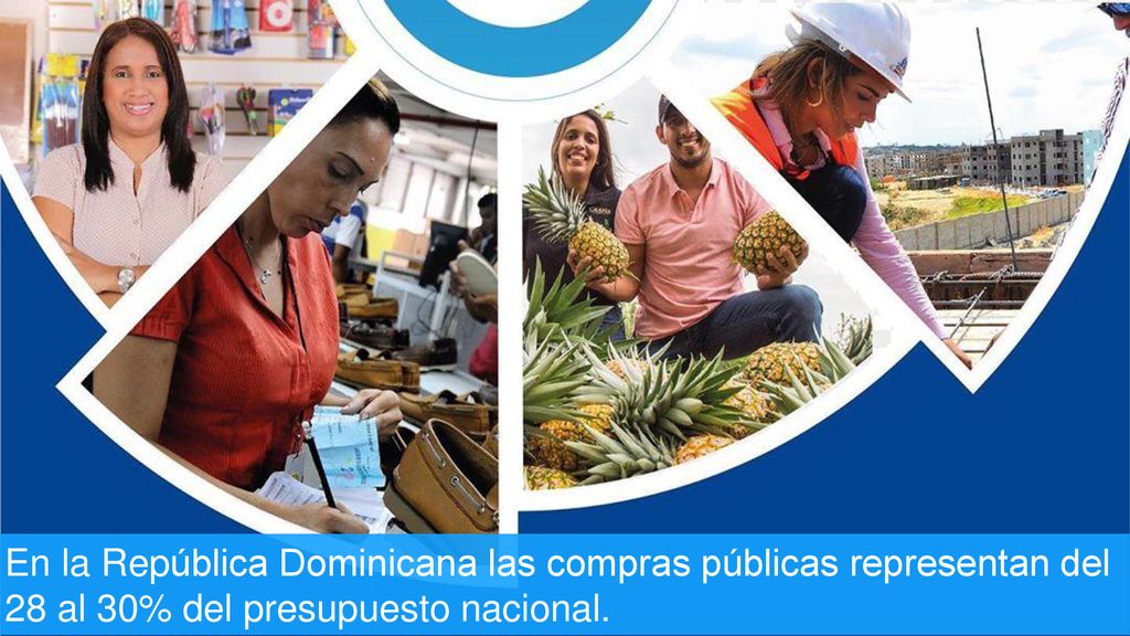 En la República Dominicana las compras públicas representan del 28 al 30% del presupuesto nacional.