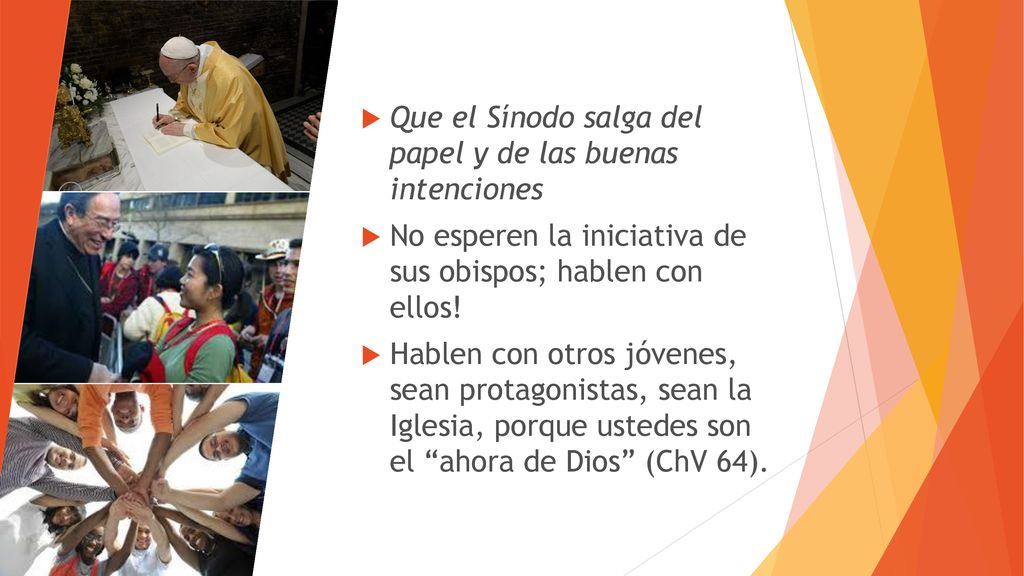Que el Sínodo salga del papel y de las buenas intenciones