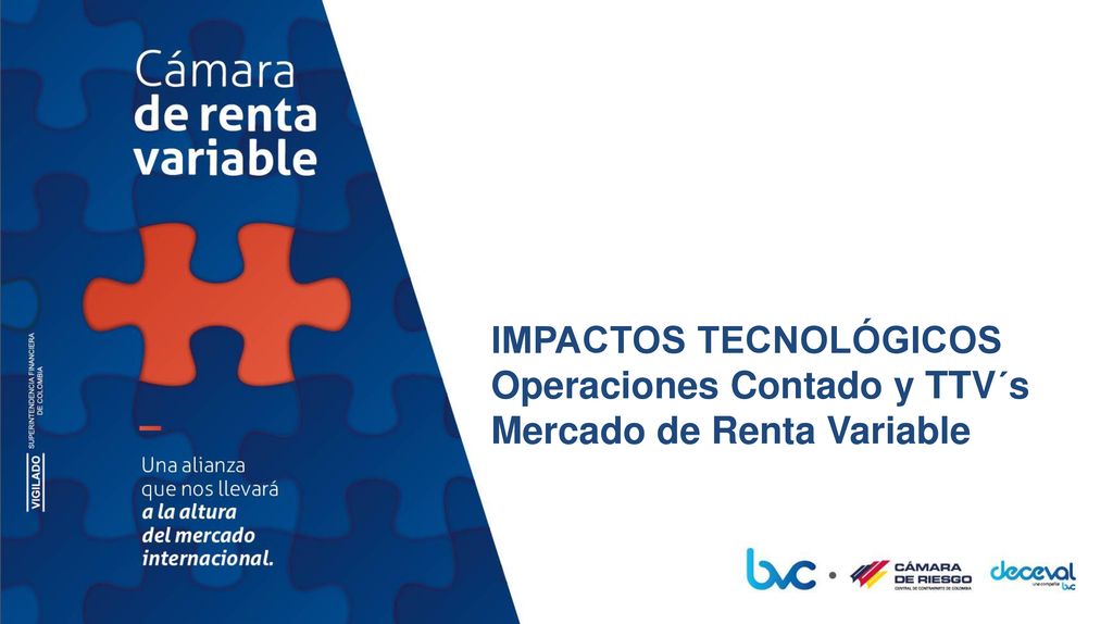 IMPACTOS TECNOLÓGICOS Operaciones Contado y TTV´s Mercado de Renta Variable