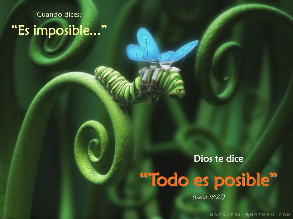 Todo es posible Es imposible... Dios te dice Cuando dices: