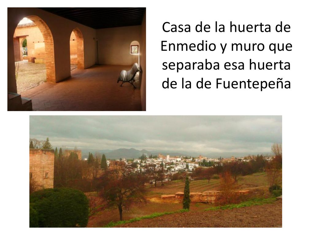 Casa de la huerta de Enmedio y muro que separaba esa huerta de la de Fuentepeña