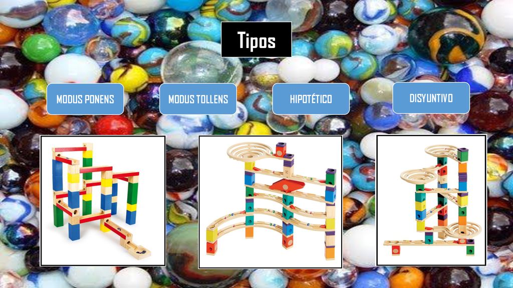 Tipos MODUS PONENS MODUS TOLLENS HIPOTÉTICO DISYUNTIVO