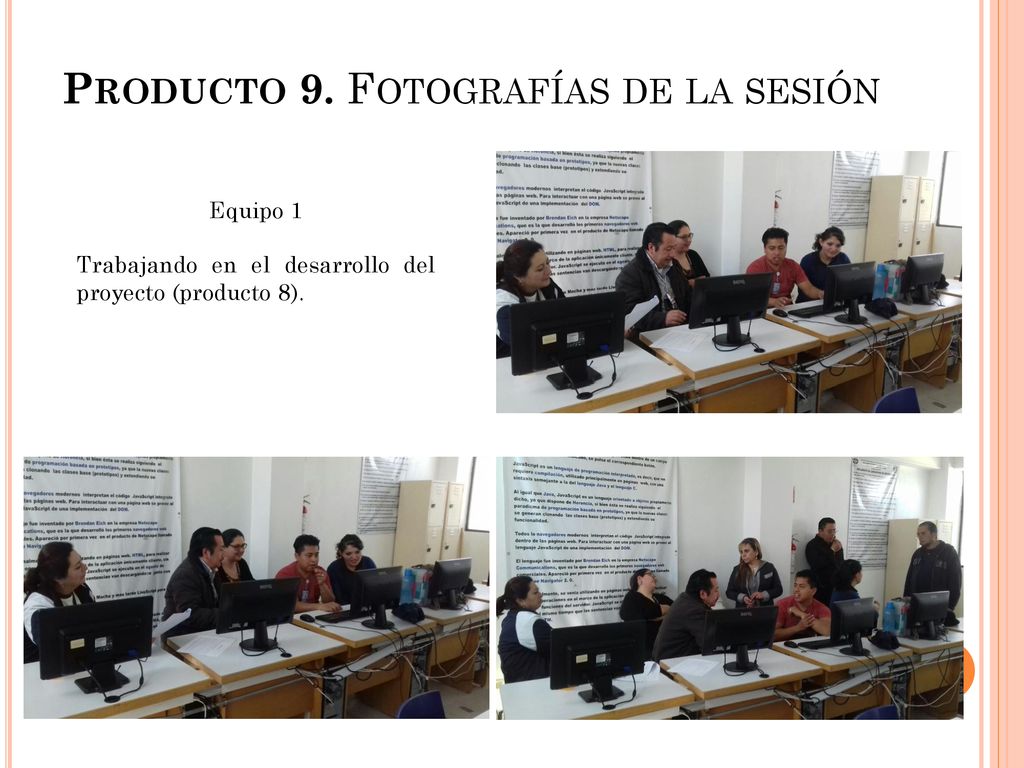 Producto 9. Fotografías de la sesión