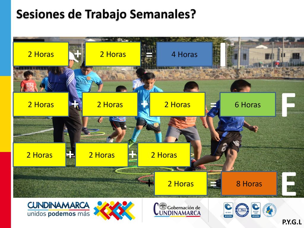 I F E Sesiones de Trabajo Semanales = = = 2 Horas 2 Horas