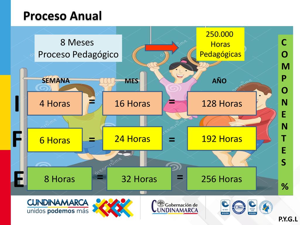 I F E Proceso Anual = = = = = = 8 Meses Proceso Pedagógico C O M P N E
