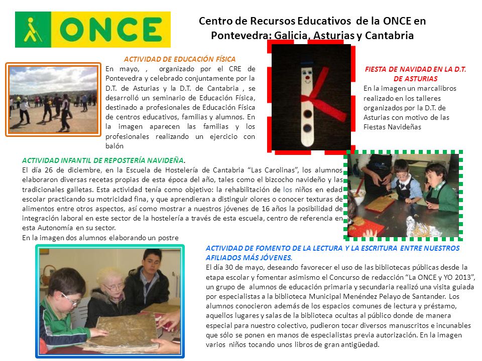 ACTIVIDAD DE EDUCACIÓN FÍSICA FIESTA DE NAVIDAD EN LA D.T. DE ASTURIAS