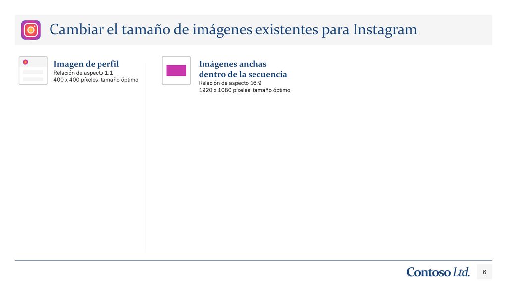 Cambiar el tamaño de imágenes existentes para Instagram