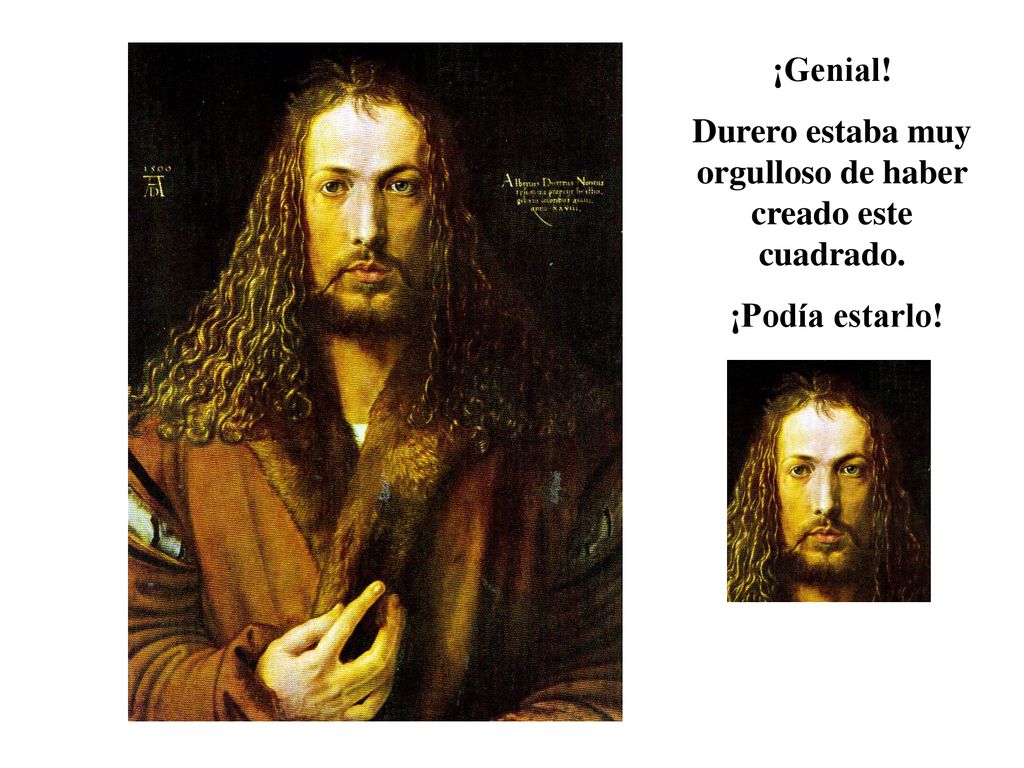 Durero estaba muy orgulloso de haber creado este cuadrado.