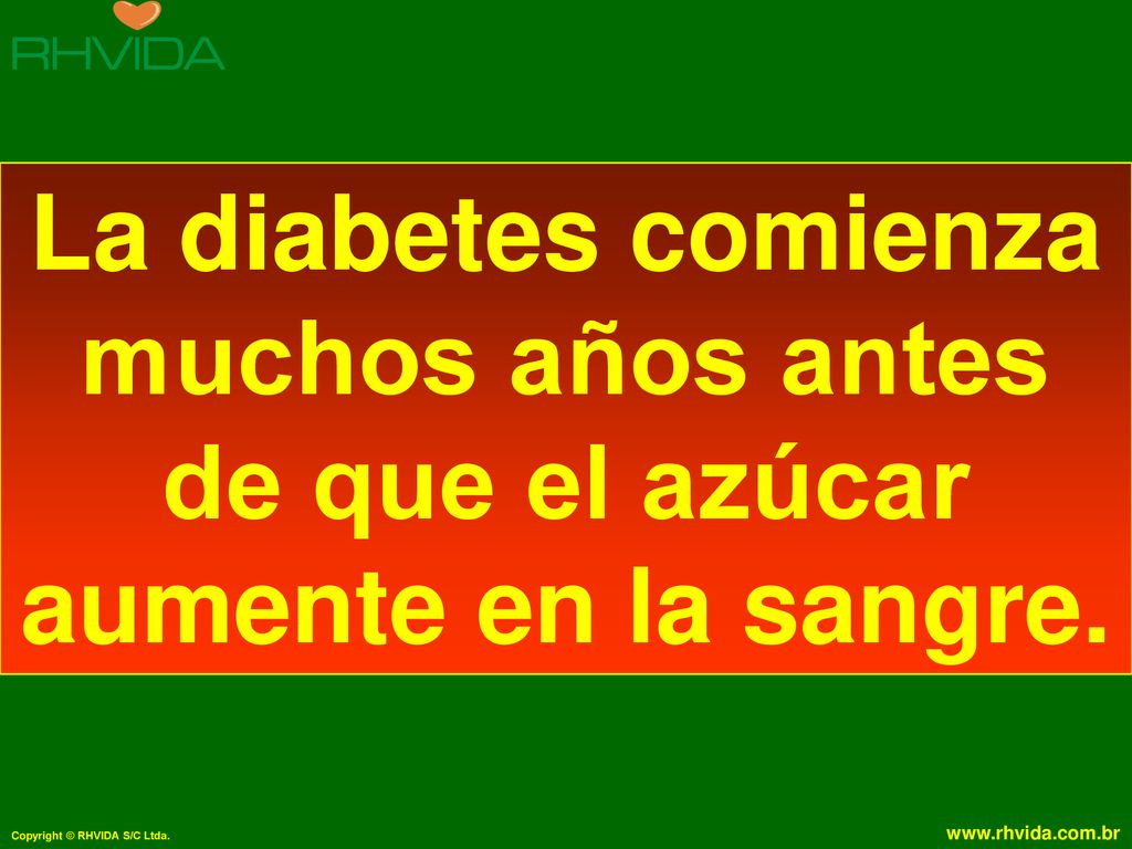 La diabetes comienza muchos años antes de que el azúcar aumente en la sangre.