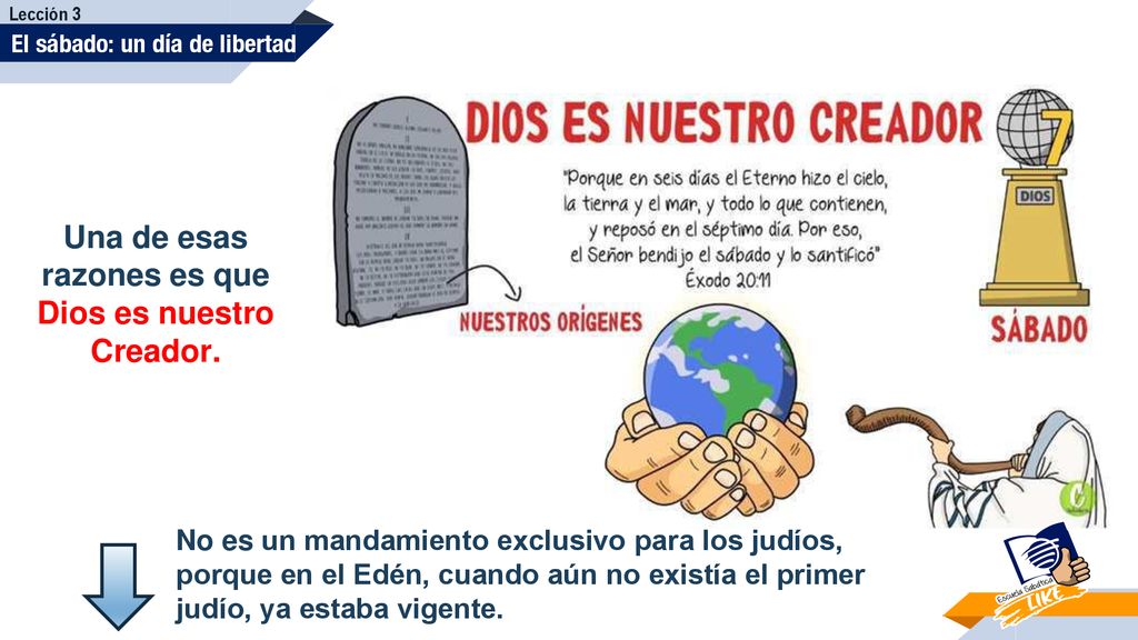 Una de esas razones es que Dios es nuestro Creador.