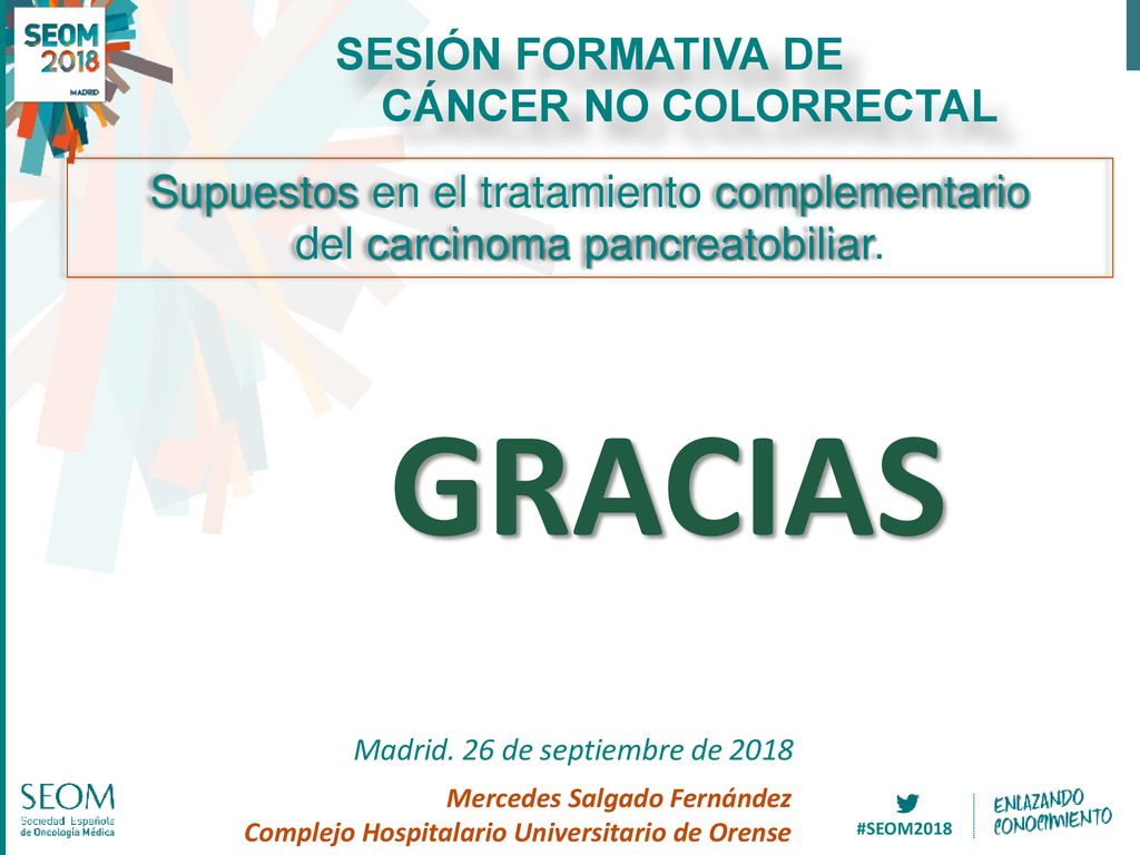 GRACIAS SESIÓN FORMATIVA DE CÁNCER NO COLORRECTAL