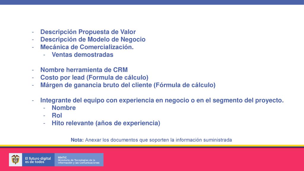 Descripción Propuesta de Valor Descripción de Modelo de Negocio