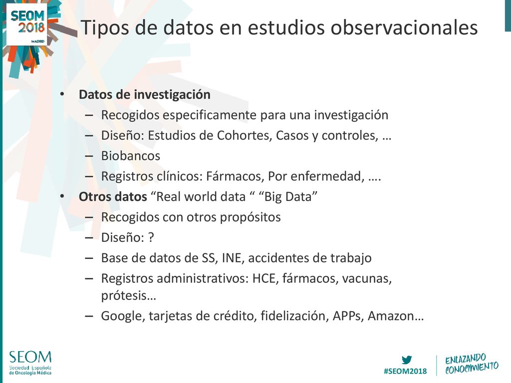Tipos de datos en estudios observacionales