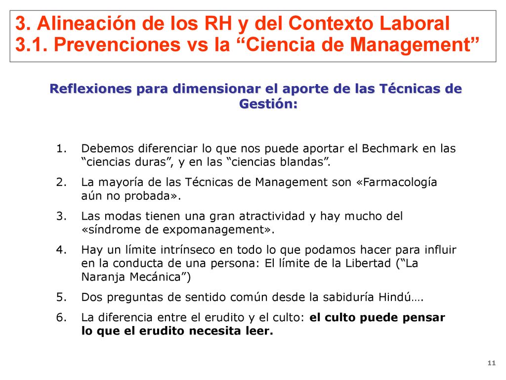 Reflexiones para dimensionar el aporte de las Técnicas de Gestión: