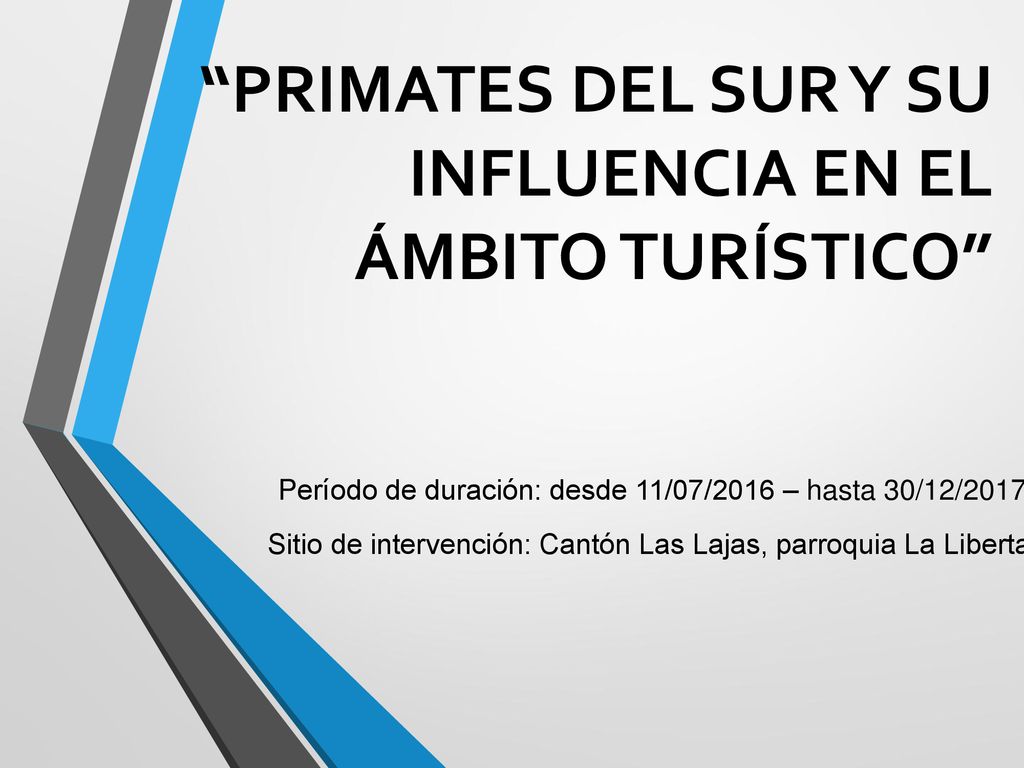 PRIMATES DEL SUR Y SU INFLUENCIA EN EL ÁMBITO TURÍSTICO